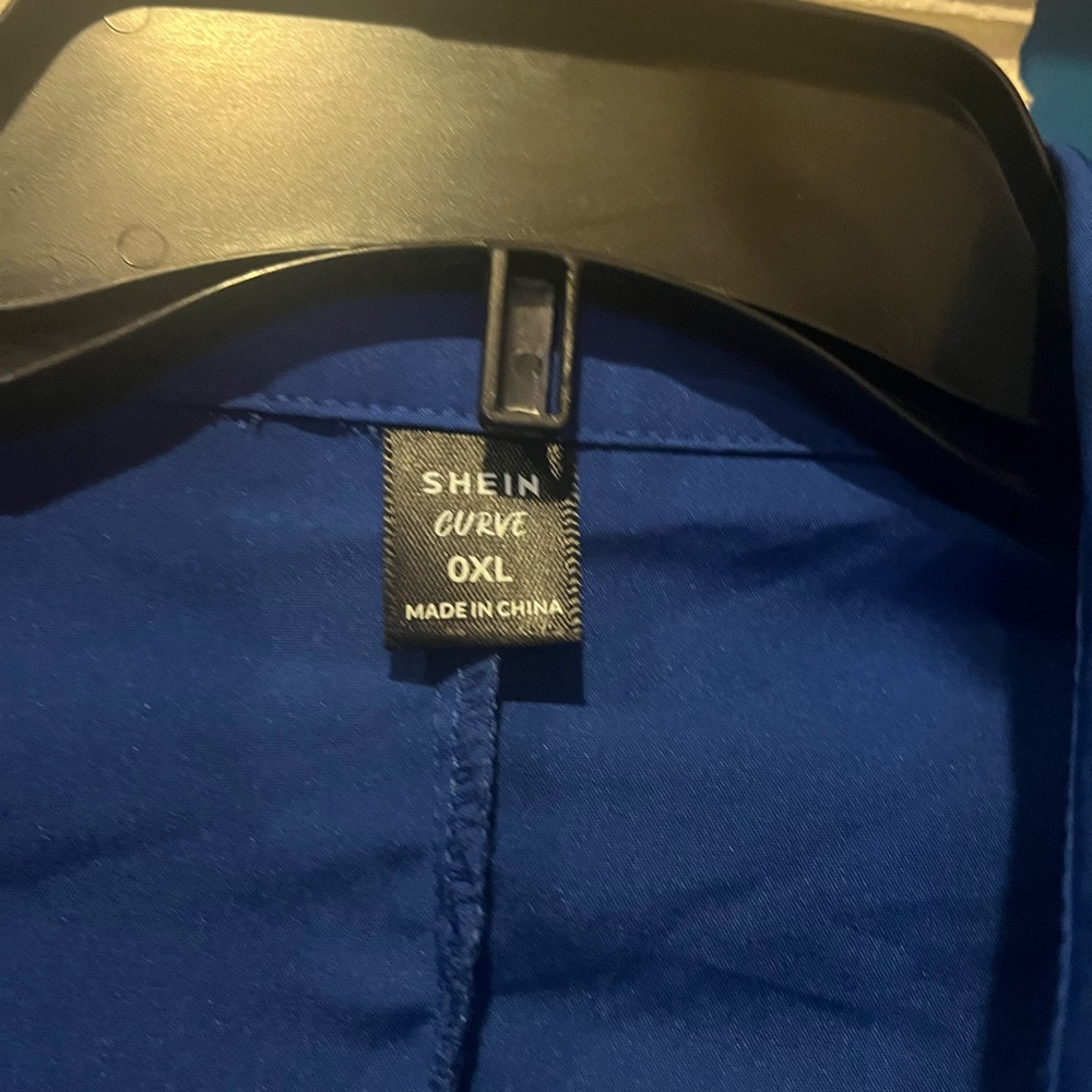 SHEIN Royal Blue Button Down Dress - Picture 3 of 5